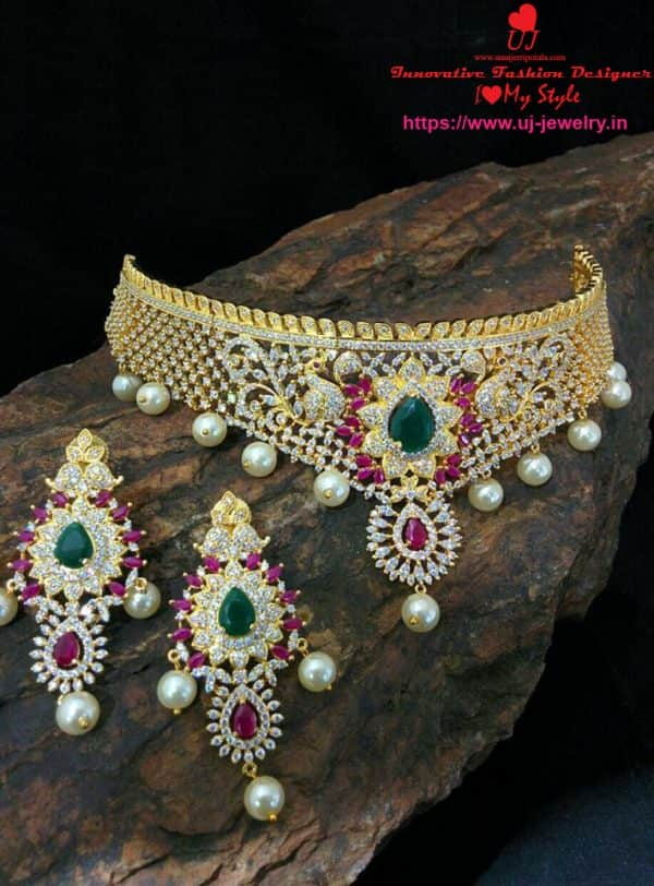 Bridal Choker Set 042