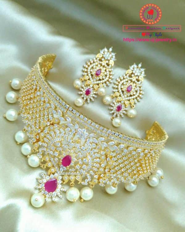 Bridal Choker Set 074